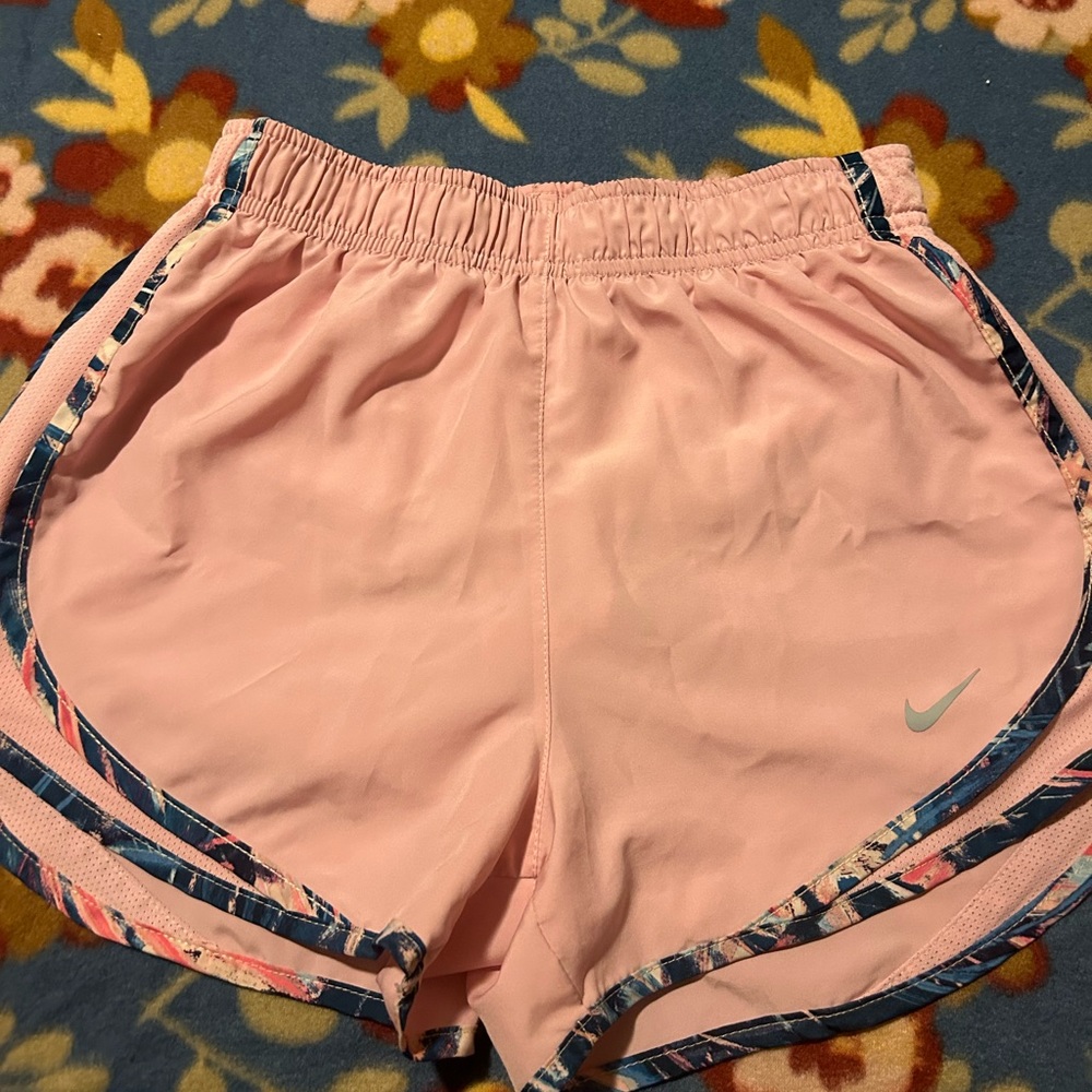 pink nike dri fit shorts
